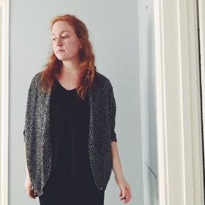 Open Front Speckled Cardigan